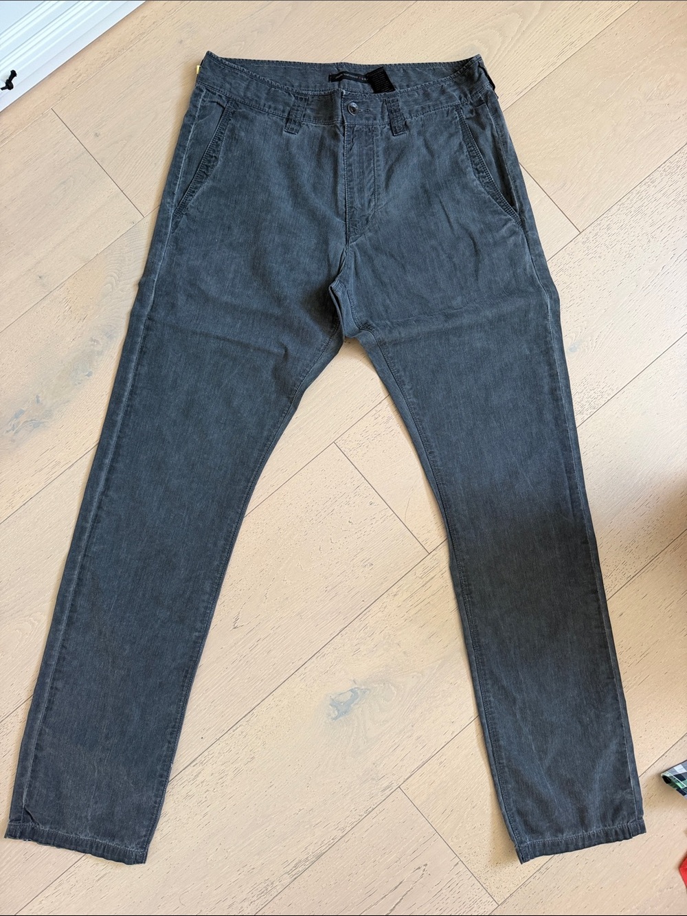 John Varvatos Slim Straight Charcoal Jeans